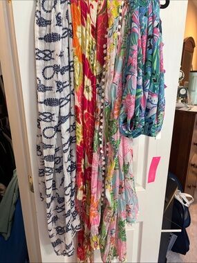 #4 Scarves : 2 Lilly Pulitzer, 1 Spartina, and 1 Mud Pie